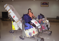 韓国公演の荷物